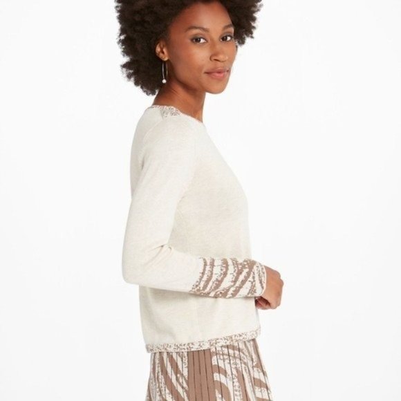 NIC+ZOE Petite Show Your Stripes Sweater - Size PP NWT - Picture 3 of 5